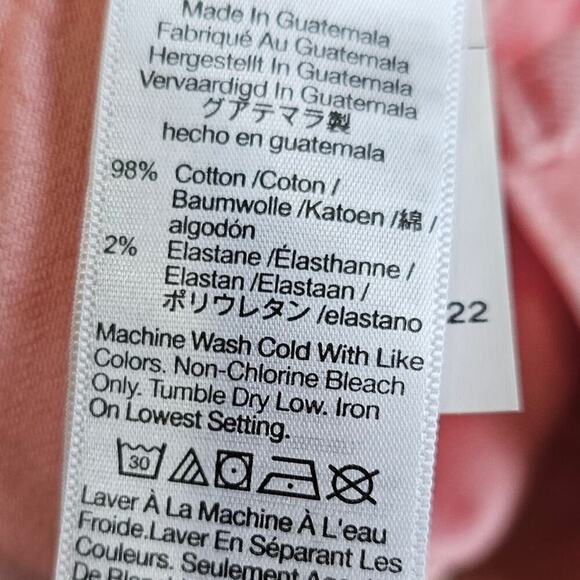 Madewell The Perfect Jean Short Garment-Dye Edition Autumn Pink Size 28 - Picture 9 of 11